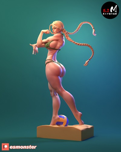 Sexy cammy white statue - statue, street